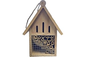 THRIVING GARDEN Wooden Insect Hotel Hanging Butterly Bee Hive Shelter Garden Nesting Habitat Box House Outdoor Hotels