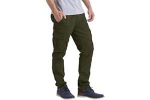 westAce Męskie spodnie robocze cargo regularne dopasowanie kieszeń użytkowa na co dzień bawełna outdoorowa trwała odzież robocza bojowa pełne spodnie