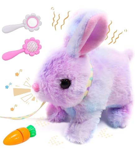 Holdes Jouet de Lapin électrique, Jouet de Lapin sautillant - Jouet interactif Mobile de Lapin de Pâques de 6,7 Pouces avec Son,Jouet en Peluche de pâques, Jouets de Lapin pour, Jouets robotiques Holdes Jouet de Lapin électrique, Jouet de Lapin sautillant - Jouet interactif Mobile de Lapin de Pâques de 6,7 Pouces avec Son,Jouet en Peluche de pâques, Jouets de Lapin pour, Jouets robotiques