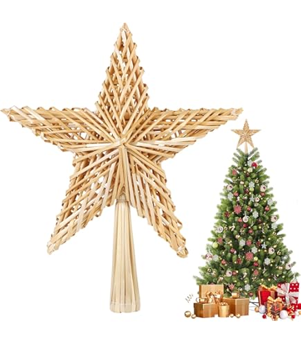 Copri Base Albero Di Natale In Vimini &Oslash;60cm - Cesto In Rattan Naturale Per Decorazione Natalizia