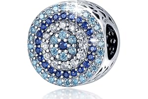 LONGLUCK Charms si adatta Pandora bracciali di fascino per la donna, 925 argento sterling perlina ciondolo penzoloni, ragazza gioielli perlina,gioielli fai da te per le ragazze.