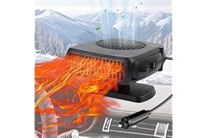 GENERIC Car Heater, 12V 200W Winter Car Defogger Kit, Portable Auto Heater Fan That Plug into Cigarette Lighter, 2 in 1 Fast Heating/Cooling Car Demister with handle for Small Car