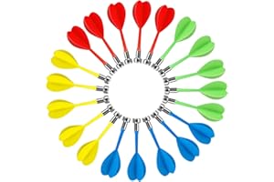 AGHOER 20 Pcs Fléchettes magnétiques, Fléchettes Portables, Intérieur Jeu Cible Accessoires, pour la Maison, Le Bar, la Salle de Jeux, etc.