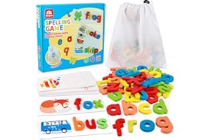 Coogam Zobacz pisownię nauka zabawki drewniane alfabet ABC karty flash pasujący kształt litery gry przedszkole STEM edukacyjne prezenty zabawki dla małych dzieci