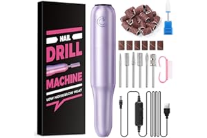 COSCELIA Elektryczna frezarka do paznokci, 20000 obr./min profesjonalny elektryczny pilnik do paznokci regulowana prędkość, do paznokci żelowych, pedicure, zestaw pilników do paznokci żelowych