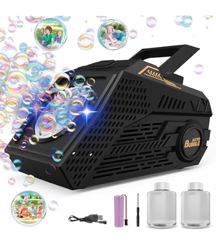 E-Lektron B102 Seifenblasenmaschine RGB LED-Beleuchtung und Fernbedienung für Party, Disco, Kinder-Party, Hochzeiten, Familientreffen, usw. (B102
