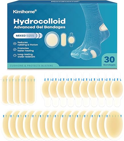 Bangbobi Set di cerotti per vesciche 30 cerotti idrocolloidali per Escursioni, Talloni, Dita dei Piedi e delle Mani - cerotti idrogel Impermeabili per Tallone