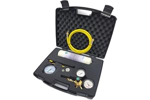 GASFRIGO - Kit azoto con riduttore di pressione 0-60 bar - prova tenuta impianti condizionamento - per bombole ricaricabili ed usa e getta