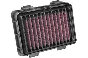 K&N Ersättnings luftfilter kompatibelt med KTM Duke 125/200/250/390 2017- / Husqvarna Svartpilen & Vitpilen 2018- (KT-1217)