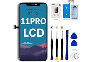 EFaith für iPhone 11 Pro Display 5,8 Zoll LCD Full HD Ersatzbildschirm 3D-Touchscreen Digitizer Assembly mit komplettem Reparaturset + Displayschutz + wasserdichter Kleber Modell A2160/A2217/A2215