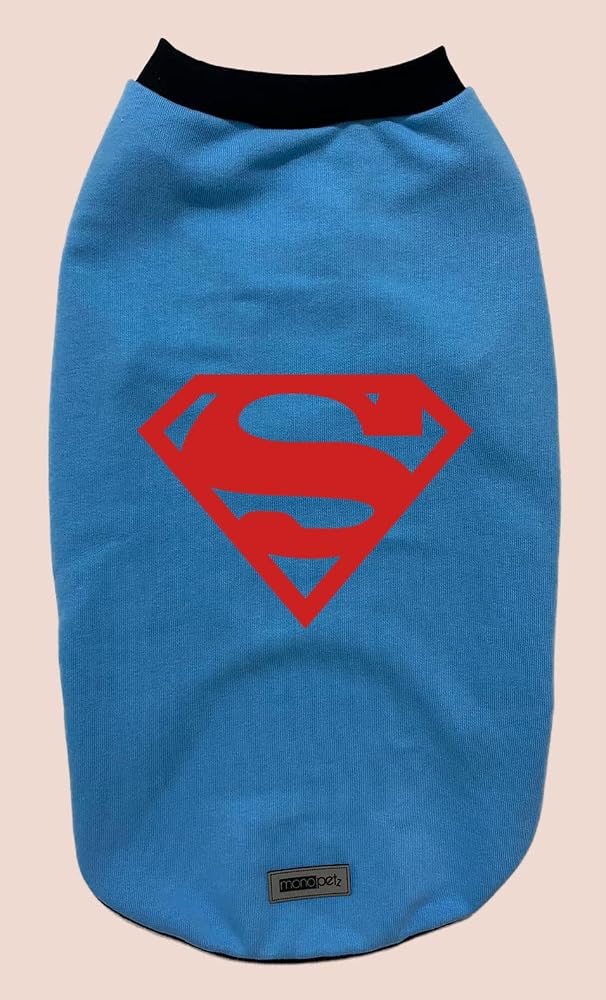 monopetz Yeni Sezon Köpek ve Kedi Kıyafeti - Mavi Superman XL Beden