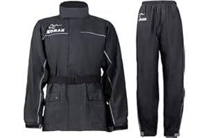 Zorax Waterproof Windproof Motorbike Motorcycle Two-piece Rain Suit Rain Coat Rain Jacket Rain Trousers Rain Pants Rainwear