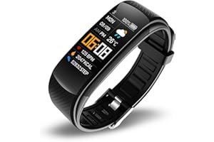 KASTWAVE Fitness Tracker Watch for Men Women Kids, Smart Watch with Sleek Activity Tracker Health Watch, Smart Notifications, Waterproof, Step Counter, Heart Rate Monitor, Blood Pressure Watch