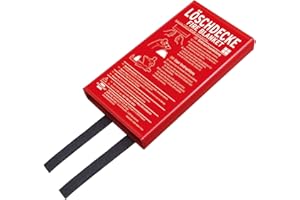 Brennenstuhl Feuer-Löschdecke BLD-02 (Brandschutzdecke 120x120cm, Soforthilfe bei Entstehungsbränden)