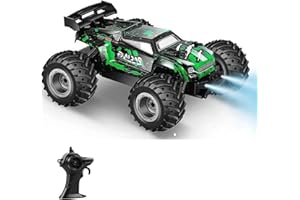 Giffy/Oyuncak 2.4 Ghz Uzaktan Kumandalı Şarjlı LED Işıklı Drift Atan 15 Km Hız Yapan Off Road Araba 45 Dk Sürüş Süresi 1200 Mah Batarya (Yeşil)