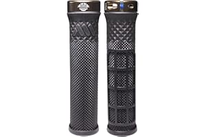 All Mountain Style AMS Cero Grips - zamek podwójny wzór, podwójna gęstość, mniej niż 100 gramów uchwytów, Red Bull Rampage Black