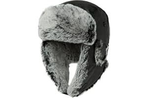 Comhats Męska wodoodporna czapka lotnicza, zimowa ciepła czapka futrzana czapka traperska czapka futrzana czapka zimowa