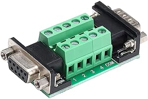 PENGLIN DB9 Male to Female Breakout Board Connector, RS232 D-SUB Serial to 9 Pins Port Serial Adapter