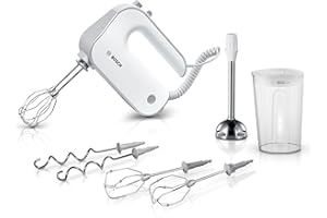 ‎BOSCH Bosch Hausgeräte Styline Mikser, Biały/Srebrny, ‎19,99 x 7,49 x 14,2 cm; 1,5 kg