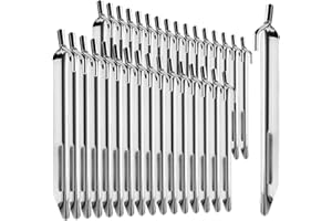 COM-FOUR® piquets de Tente 32x en Acier - piquets Robustes en V pour Le Camping et l'extérieur - idéal pour Les terrains normaux