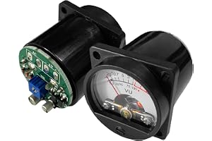 ZASCHMOY VU-mätare, 2 St Analog DB-ljudnivåindikator med Drivrutinskort och Bakgrundsbelysning, för Ljudinspelaresutrustning och Förstärkarutgång