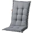 Coussins D'Assise Pour Chaise à Dossier Haut Bleu-Gris - Lot De 2 - 120