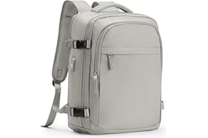 livbote Mochila Viaje Cabina Avion 40x20x30, Mochila Equipaje de Mano 30L Impermeable Hombre Mujer, Mochila Portatil 15.6 pulgadas con USB