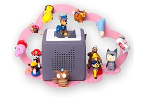 moin minis Wolke Rosa für Toniebox magnetisches Regal kompatibel mit 20 Tonie Figuren und Tonie Box Wolkenregal für Kinder Hörfiguren Tonies Magnetregal Kinderzimmermöbel