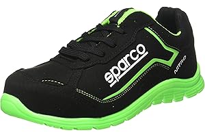 Sparco - Zapatillas Nitro S3 Black/Fluo Gree