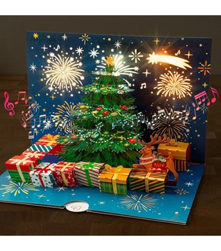 5 Premium Greeting Cards Christmas Card 3D Hologram Card Wobble Cards  Hologram Cards Christmas Santa Claus Includes Coloured Envelope :  Amazon.de: Stationery & Office Supplies