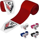 SAWANS Boxing Hand Wraps Martial Arts Bandages Inner Gloves Hitting MMA 2.5 3.5 4.5 Metre Wrist Support Straps Elastic Training Bag Martial Arts Under the Knuckles Protective Gloves