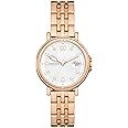 Skagen Stainless Steel Analog Silver Dial Women Watch-Skw3136, Rose Gold Band