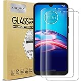 AOKUMA Motorola Moto E6s/Moto E6 plus Tempered Glass Screen Protector, [2 Pack] Premium Quality Guard Film, Case Friendly, Co