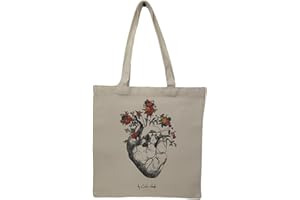 Cala Verde - Tote bag tela 37x40cm con asas cómodas – Tela gruesa 340 gr/m2 algodón - Bolsa compra plegable/Bolso shopper - Bolsa de tela - Bolsas reutilizables