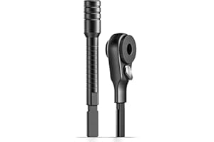 Galvanox Flat-End Bit Extender and Ratchet Driver Set, Designed for Leatherman Multi-Tools (Flat-end Screwdriver Models) 2PC Set, Black