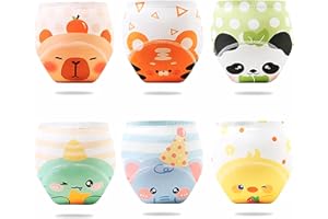 PlayGround® Culotte d'apprentissage de la Propreté Garçon et Fille - Pack de 6 - Culotte d'apprentissage Enfant en Pur Coton Absorbant - Réutilisable et Lavable en Machine