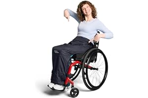 ‎MY ADD ON My Add On MyBlanket, wind- und wasserdichte Rollstuhl Decke mit Fleece Futter, warme Beinschutzdecke für E Seniorenmobil, Rollstuhl, Scooter, Regenschutz einfach umgelegt ohne aufzustehen, Nachtblau