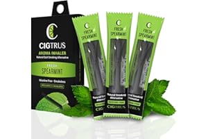 cigtrus Oral fixation habit replacement support aid, helps manage cravings & supports relaxation | spearmint flavor 3 pack