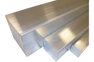 B&T Metall Barre carrée en aluminium - 15 x 15 mm - Longueurs de 1000 mm +/- 5 mm - Qualité de perçage et de rotation