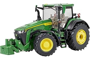 BRITAINS John Deere 8R 410 - Replica trattore compatibile con animali da fattoria in scala 1:32 e giocattoli, adatto per collezionisti e adolescenti dai 14 anni in su