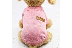 SMDARROY Haustier Hund Katze Pullover, warme Hunde Pullover Katze Kleidung, Fleece Haustier Mantel für Welpen