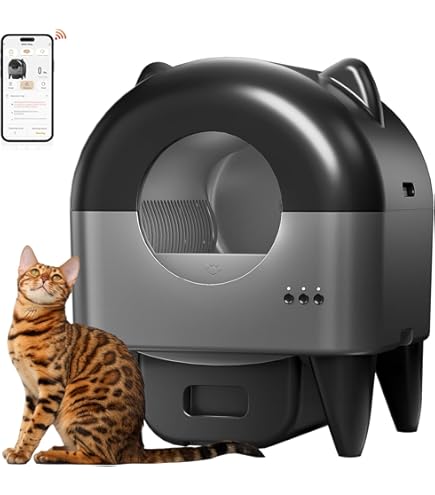 Selbstreinigende Katzentoilette - Automatisches Katzenklo 110 Liter