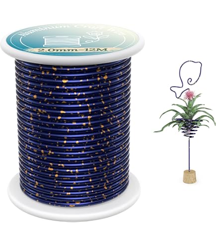 Aluminium-Basteldraht – 2 Mm Durchmesser, 27 M Lang, Biegsam Für Bonsai, Schmuck & Deko (Kupferfarbe)