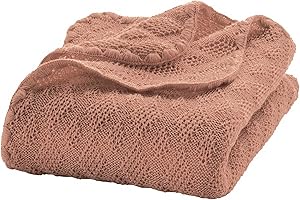 Disana 100% Merino Wool Baby Blanket Knitted Cover Bed Stroller 100x80 cm Newborn 5113 (Pink)