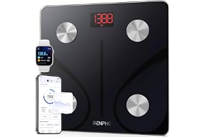 RENPHO Scales for Body Weight, Smart Weighing Scales Body Weight with App, Bluetooth Bathroom Scales for Fitness Tracking, Hi