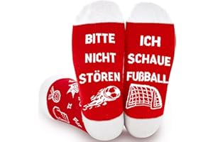 YUNYAKARSA Lustige Geschenke für Männer, Fußball Socken Fanartikel Fussball Geschenke Jungen Kinder Damen Herren, Lustige Socken mit Spruch, Geburtstagsgeschenk Weihnachtsgeschenke für Männer