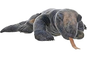 Wild Republic 14147 Szary Komodo Smok Pluszowe Przytulanki Miękkie Zabawki Prezenty dla dzieci, 30 cm