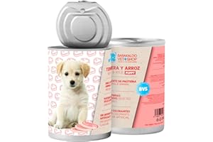 BARAKALDO VET+SHOP TIENDA VETERINARIA BVS Vet Shop | Puppy con Ternera Lata para Cachorros para Perros | para Perros Cachorros, Única Fuente de proteína Animal. Sin Aromas, ni colorantes Artificiales | 6 unid. x 400 gr