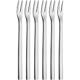WMF Nuova 6 Par&ccedil;a Kokteyl &Ccedil;atalı Seti, 12,5 cm, Aperatif ve Zeytin &Ccedil;atalı, Cromargan&reg; Y&uuml;ksek Kaliteli Parlak Paslanmaz &Ccedil;elik,