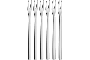 WMF Bowlfork-Set 6 Pieces Nuova Cromargan Stainless Steel 18/10 Brushed, 6.3 x 13.9 x 2.2 cm, Silver